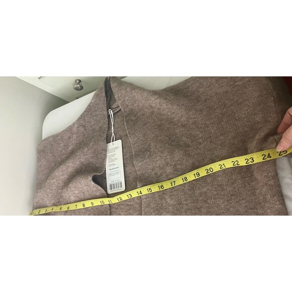 Aha Selected Duster Cardigan Sweater Open Long Womens One Size Brown Super Soft - Picture 6 of 9